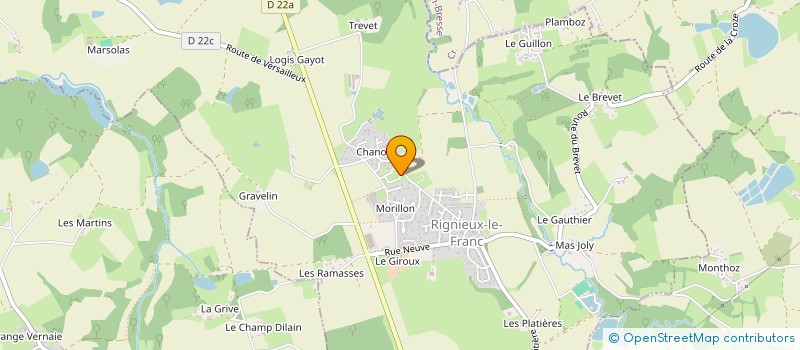 localisation de l'entreprise DA SILVA ENERGY à RIGNIEUX-LE-FRANC