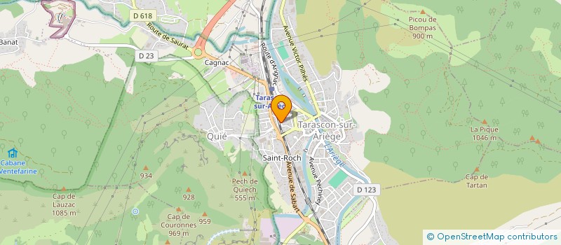 localisation de l'entreprise DA SILVA ET FILS à TARASCON-SUR-ARIEGE
