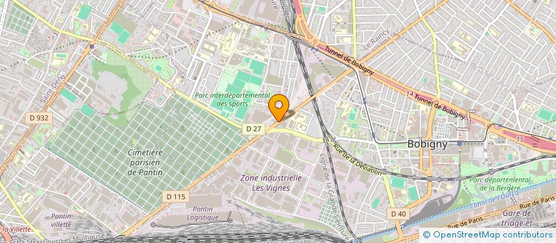 localisation de l'entreprise DA SILVA & FILS  BOBIGNY