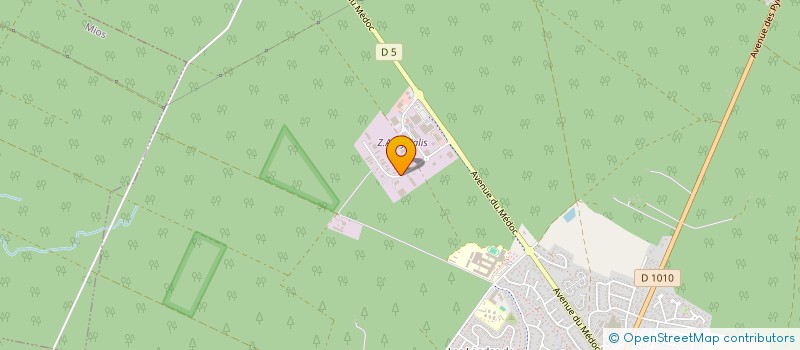 localisation de l'entreprise DA SILVA FORET  LE BARP