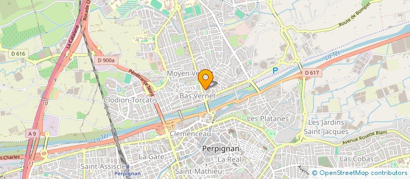 localisation de l'entreprise DA SILVA JD  PERPIGNAN