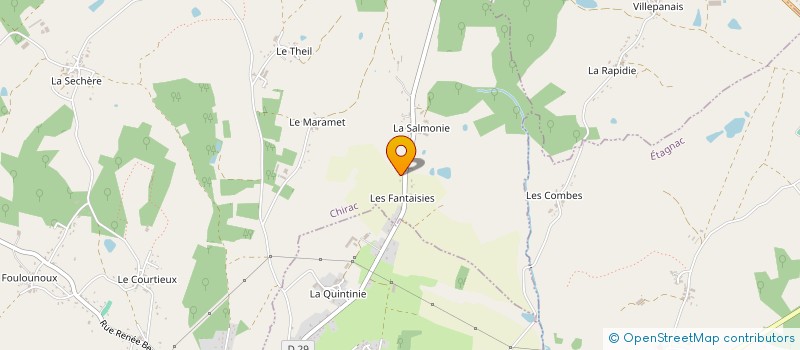 localisation de l'entreprise DA SILVA LMNP à CHIRAC