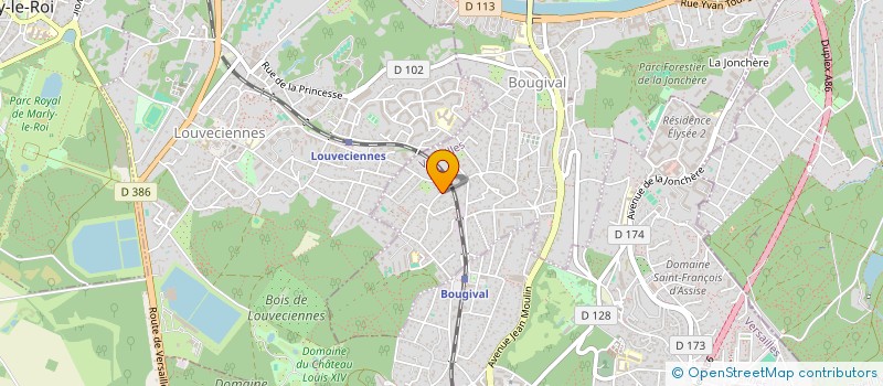 localisation de l'entreprise DA SILVA MENDES MARIO  BOUGIVAL