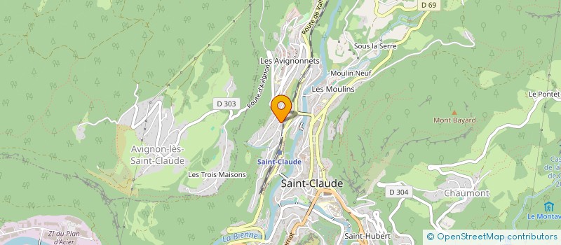 localisation de l'entreprise DA SILVA PATRIMOINE  SAINT-CLAUDE