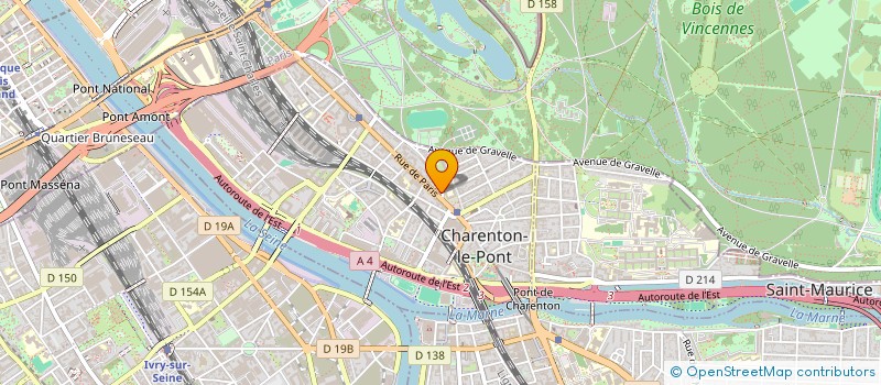 localisation de l'entreprise DA SILVA STEPHANIE  CHARENTON-LE-PONT