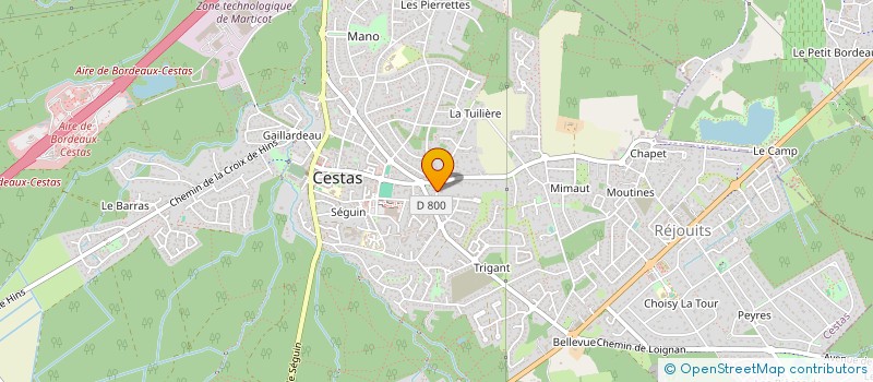 localisation de l'entreprise DA SILVA TRAITEUR à CESTAS