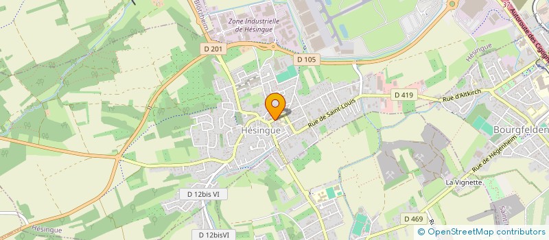 localisation de l'entreprise DA SINATRA  HESINGUE