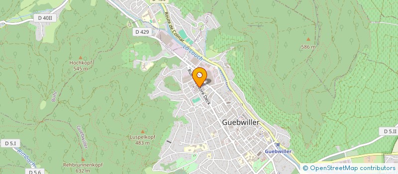 localisation de l'entreprise DA SONIA ET GIULIO  GUEBWILLER