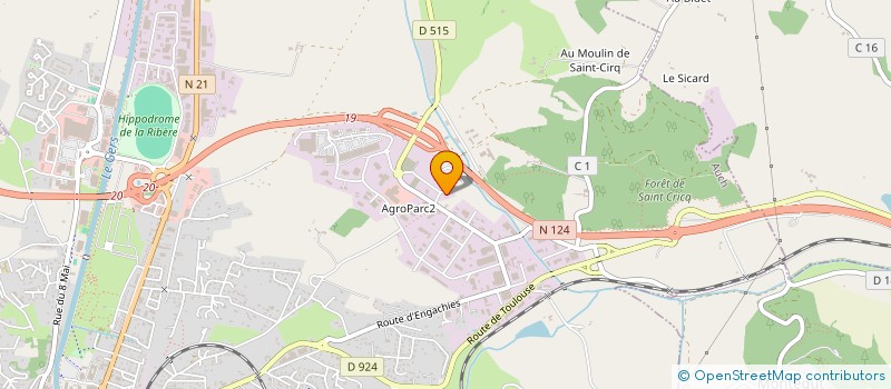 localisation de l'entreprise DA SPORT à AUCH