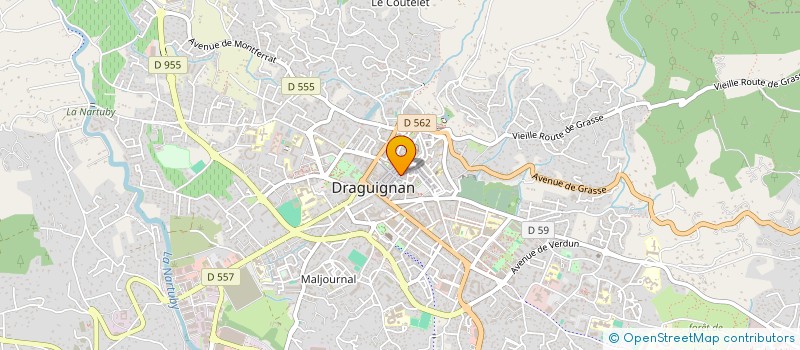 localisation de l'entreprise DA TECH à DRAGUIGNAN