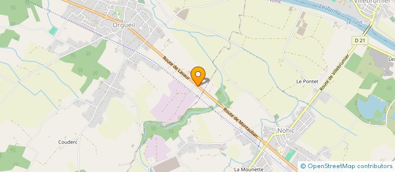 localisation de l'entreprise DA TRANSPORT  ORGUEIL