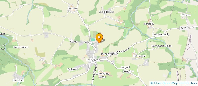 localisation de l'entreprise DA VIKEN  TREBRIVAN