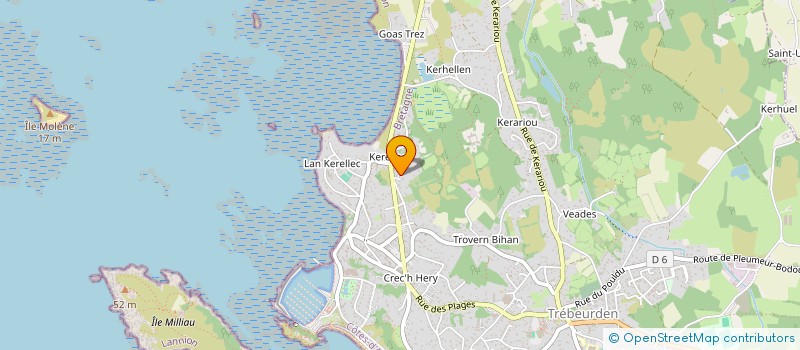 localisation de l'entreprise DA VIKEN ARTS  TREBEURDEN