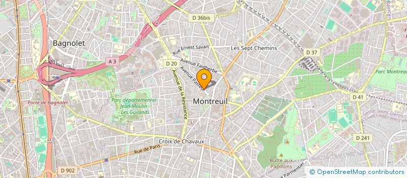 localisation de l'entreprise DA XUAN MONTREUIL à MONTREUIL