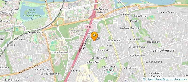 localisation de l'entreprise DA2B  SAINT-AVERTIN