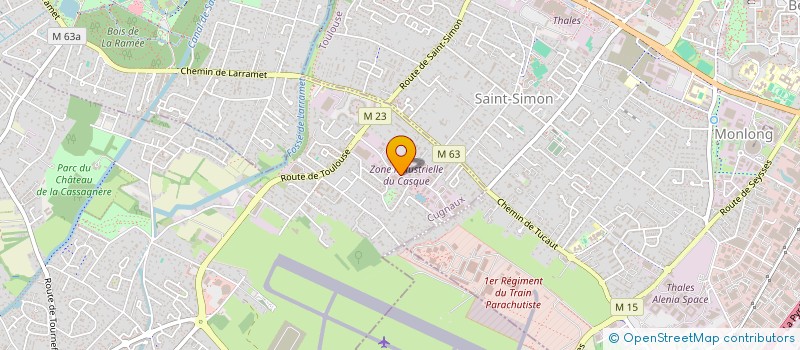 localisation de l'entreprise DA2M à CUGNAUX