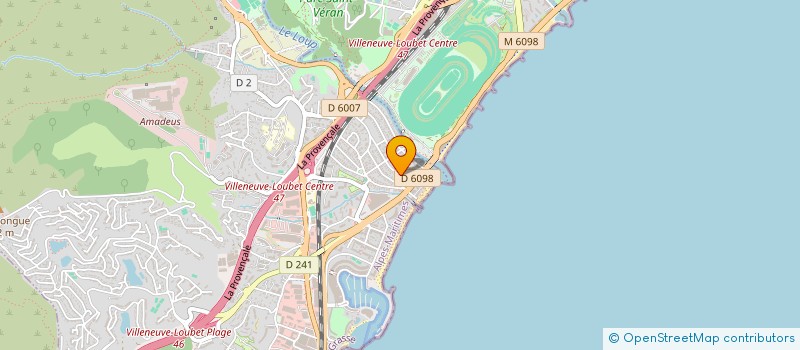 localisation de l'entreprise DA2R à VILLENEUVE-LOUBET