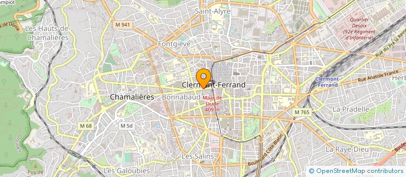 localisation de l'entreprise DAAC  CLERMONT-FERRAND