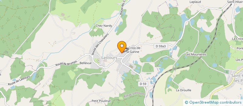 localisation de l'entreprise DAAC  RILHAC-LASTOURS