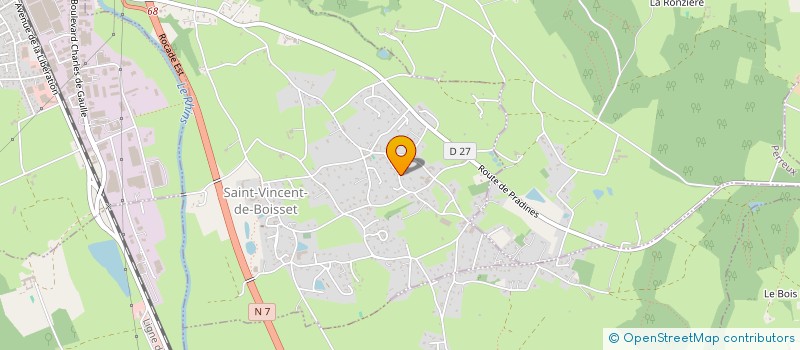 localisation de l'entreprise DAAC HOLDING  SAINT-VINCENT-DE-BOISSET