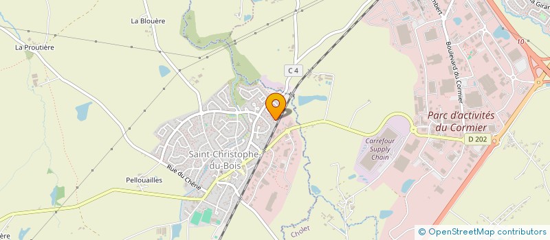 localisation de l'entreprise DAAC IMMO  SAINT-CHRISTOPHE-DU-BOIS
