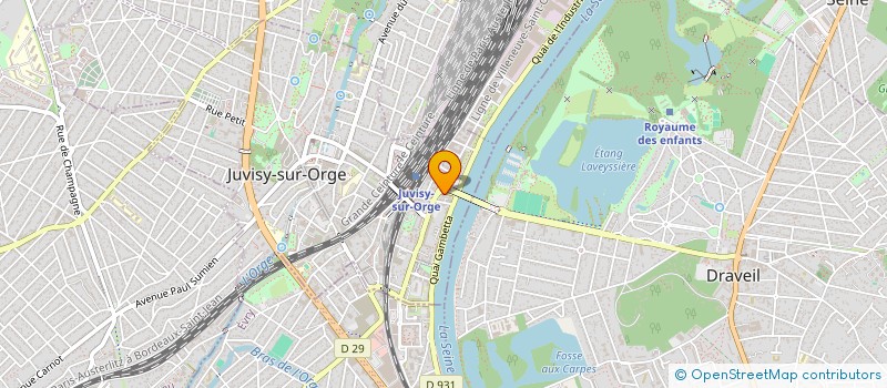 localisation de l'entreprise DAAF RENOVATION à JUVISY-SUR-ORGE