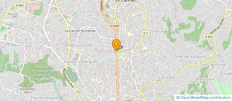 localisation de l'entreprise DAALI à LE CANNET