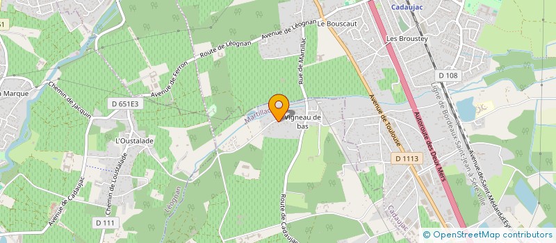 localisation de l'entreprise DAARON  MARTILLAC