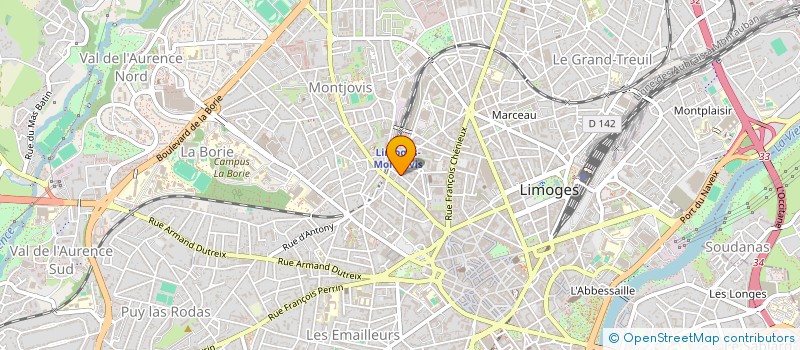 localisation de l'entreprise DAAS à LIMOGES