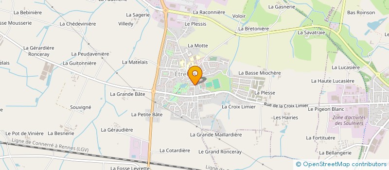 localisation de l'entreprise DAAS  ETRELLES