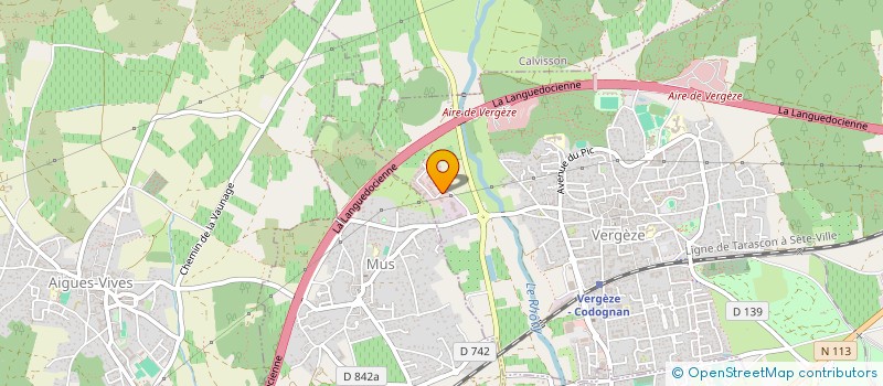 localisation de l'entreprise DAAT RH  VERGEZE