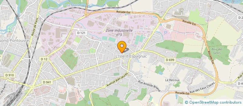 localisation de l'entreprise DAB 16 ETANCHE à L'ISLE-D'ESPAGNAC