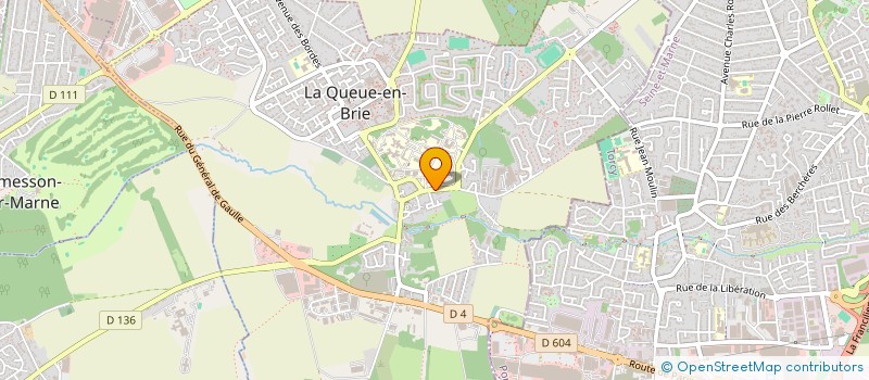 localisation de l'entreprise DAB. AUTO  LA QUEUE-EN-BRIE