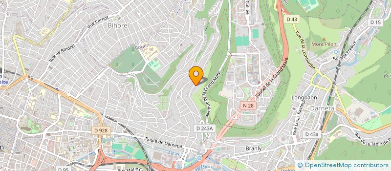 localisation de l'entreprise DAB AUTO à ROUEN