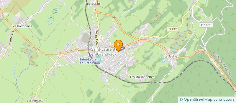 localisation de l'entreprise DAB IMMO  SAINT-LAURENT-EN-GRANDVAUX