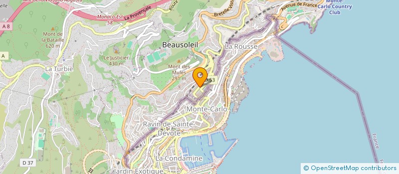 localisation de l'entreprise DAB42 à BEAUSOLEIL