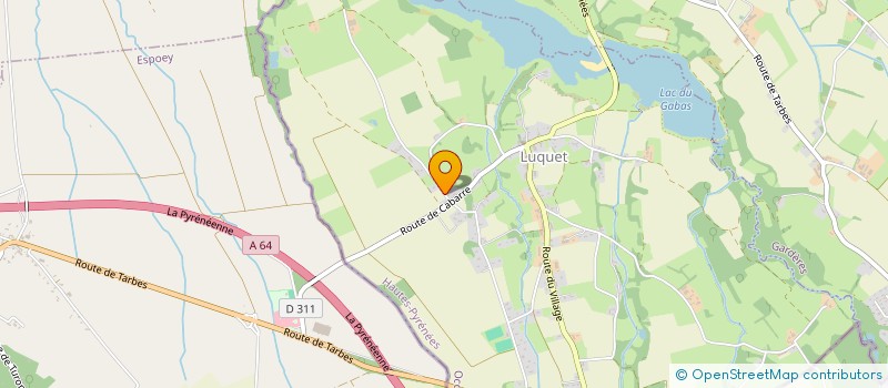 localisation de l'entreprise DABADIE  LUQUET