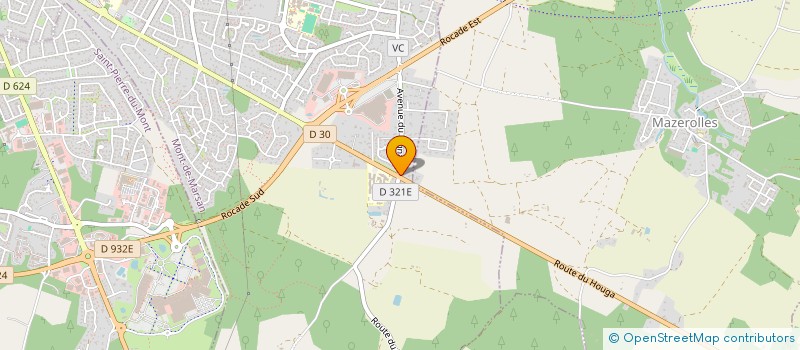 localisation de l'entreprise DABADIE BAUDRY à MONT-DE-MARSAN