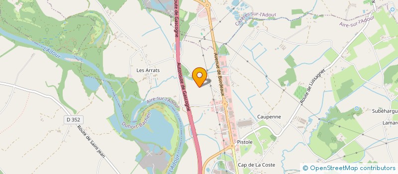 localisation de l'entreprise DABADIE - SEMPE  LUSSAGNET