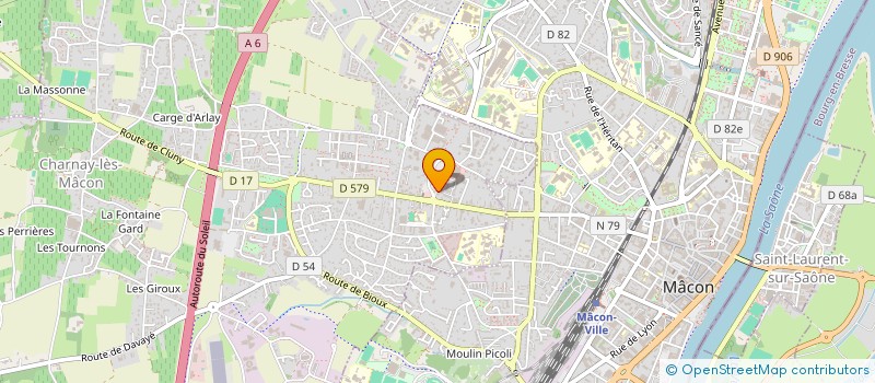 localisation de l'entreprise DABAMA à CHARNAY-LES-MACON