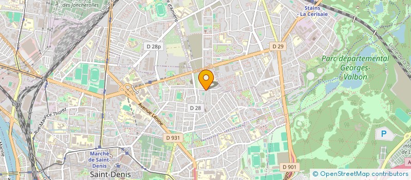 localisation de l'entreprise DABAR AMENAGEMENTS à SAINT-DENIS
