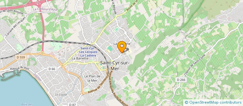 localisation de l'entreprise DABE à SAINT-CYR-SUR-MER