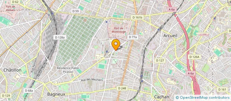 localisation de l'entreprise DABE FRANCE  BAGNEUX