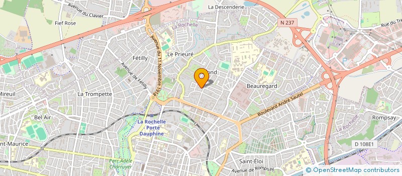 localisation de l'entreprise DABEL (DESTINATION AVENTURE EN BOLIDES D'EPOQUE LOINTAINE)  LA ROCHELLE