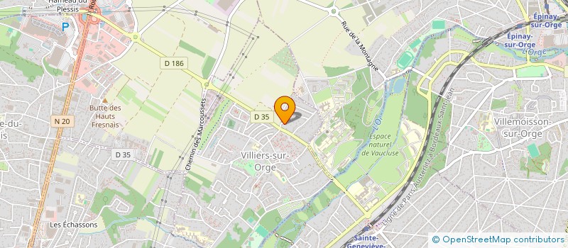 localisation de l'entreprise DABELL RH  VILLIERS-SUR-ORGE