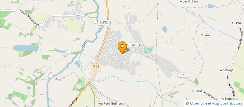 localisation de l'entreprise DABEV  PREIGNAN
