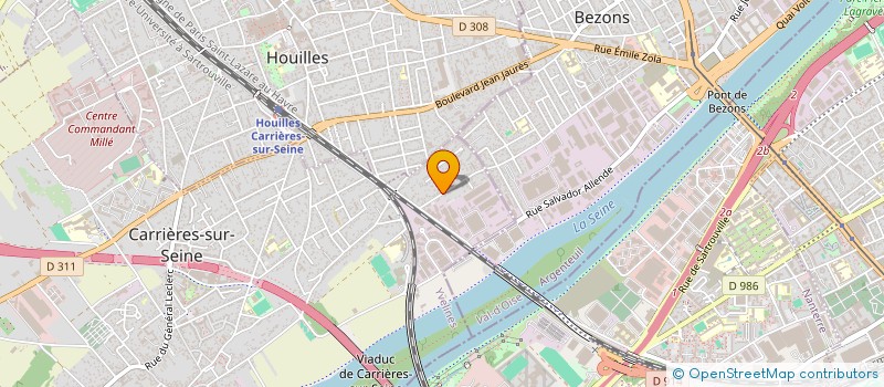 localisation de l'entreprise DABEX à CARRIERES-SUR-SEINE