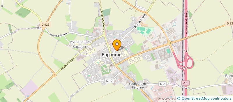 localisation de l'entreprise DABLOIS  BAPAUME