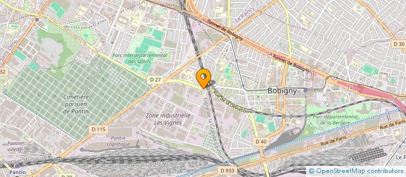 localisation de l'entreprise DABO à BOBIGNY