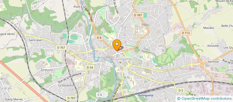 localisation de l'entreprise DABO  GUINGAMP